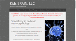 Desktop Screenshot of kidsbrainllc.com